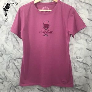 NWT Life is Good Wine Glass Tee